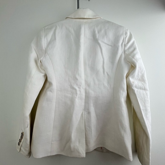 NWOT J. Crew White Campbell Linen Blazer - Picture 8 of 8